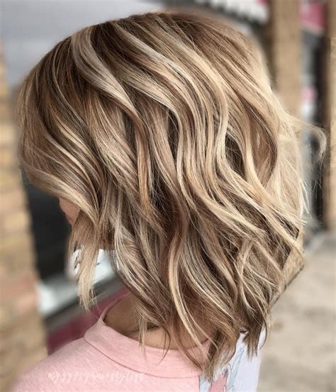 medium length hair with highlights